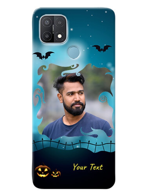 Custom Oppo A15 Personalised Phone Cases: Halloween frame design