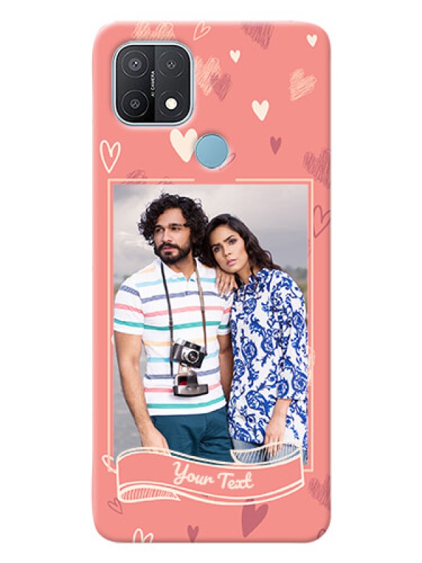 Custom Oppo A15 custom mobile phone cases: love doodle art Design