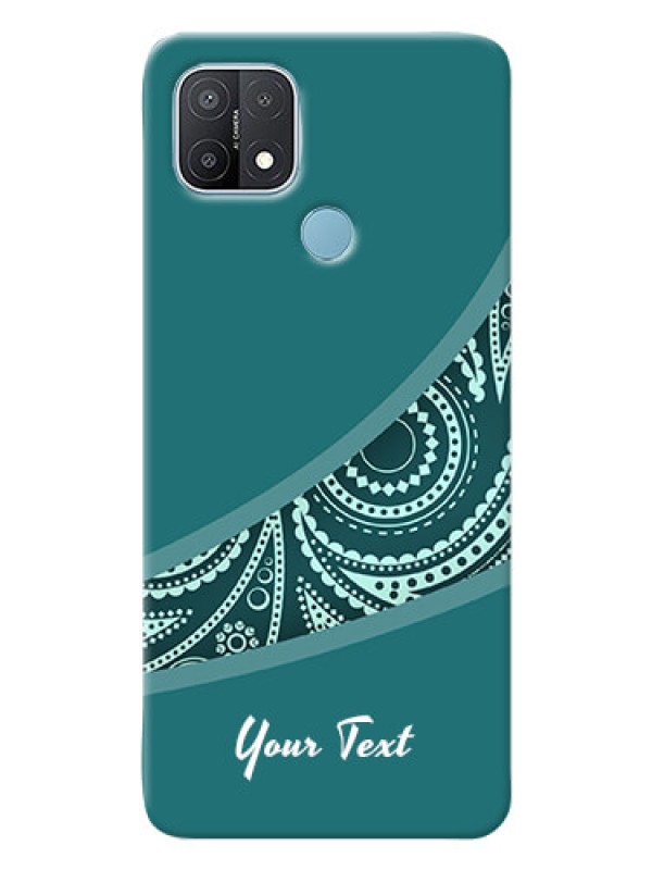 Custom Oppo A15 Custom Phone Covers: semi visible floral Design