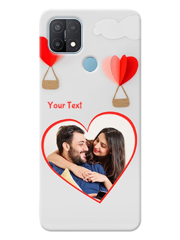 Custom Oppo A15s Phone Covers: Parachute Love Design