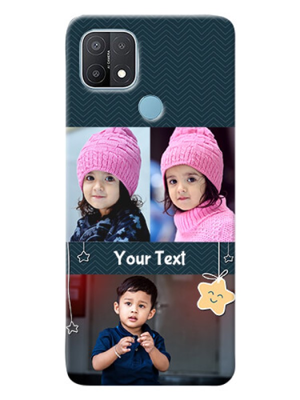 Custom Oppo A15s Mobile Back Covers Online: Hanging Stars Design