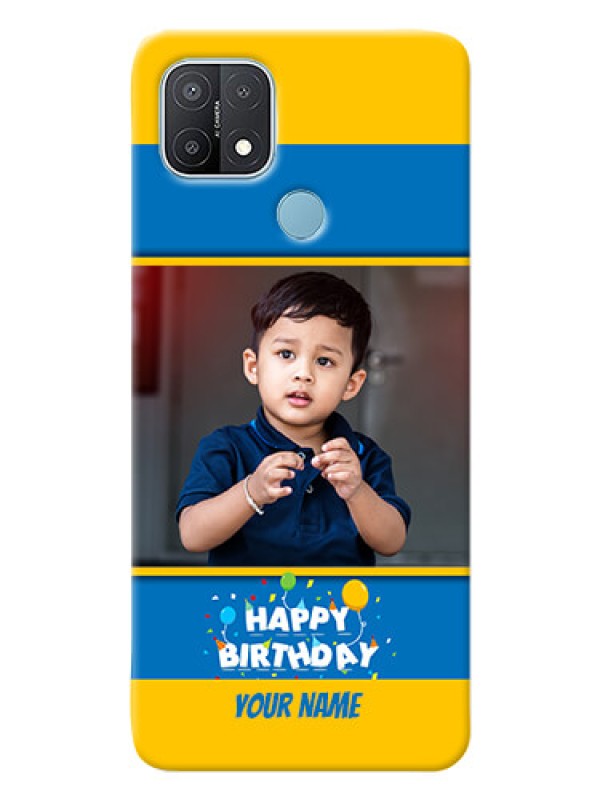 Custom Oppo A15s Mobile Back Covers Online: Birthday Wishes Design