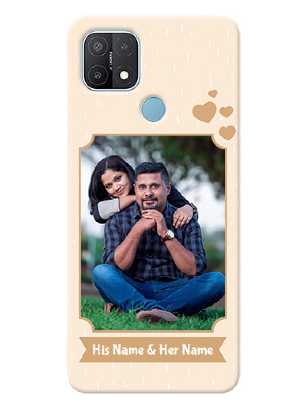 Custom Oppo A15s mobile phone cases with confetti love design 