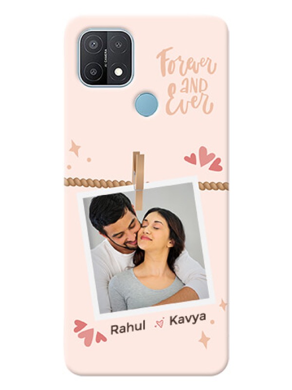 Custom Oppo A15S Phone Back Covers: Forever and ever love Design