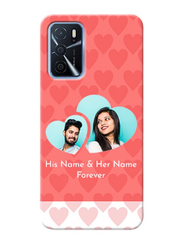 Custom Oppo A16 personalized phone covers: Couple Pic Upload Design