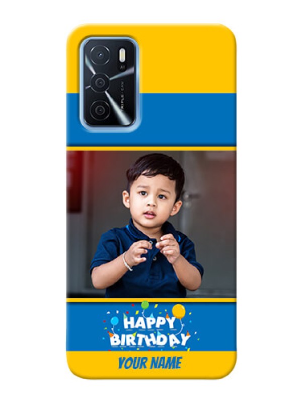 Custom Oppo A16 Mobile Back Covers Online: Birthday Wishes Design