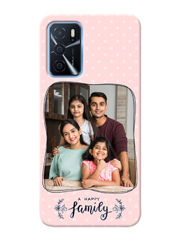 Custom Oppo A16 Personalized Phone Cases: Family with Dots Design