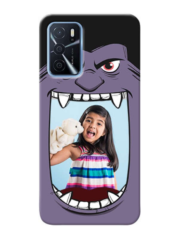 Custom Oppo A16 Personalised Phone Covers: Angry Monster Design