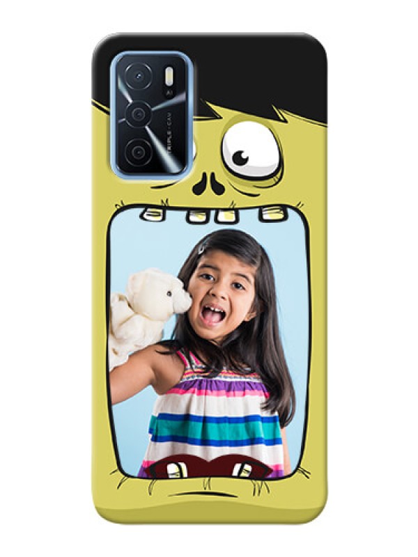 Custom Oppo A16 Mobile Covers: Cartoon monster back case Design