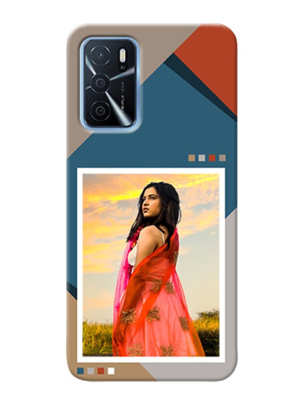 Custom Oppo A16 Mobile Back Covers: Retro color pallet Design