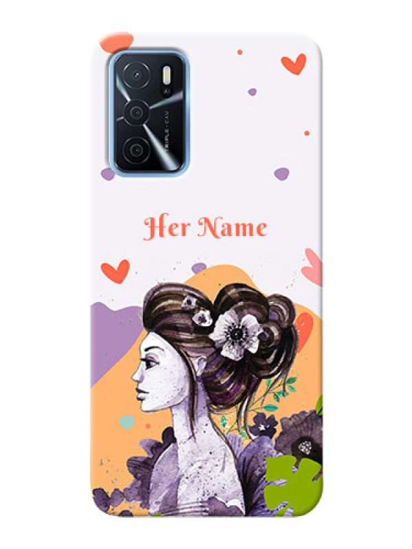 Custom Oppo A16 Custom Mobile Case with Woman And Nature Design