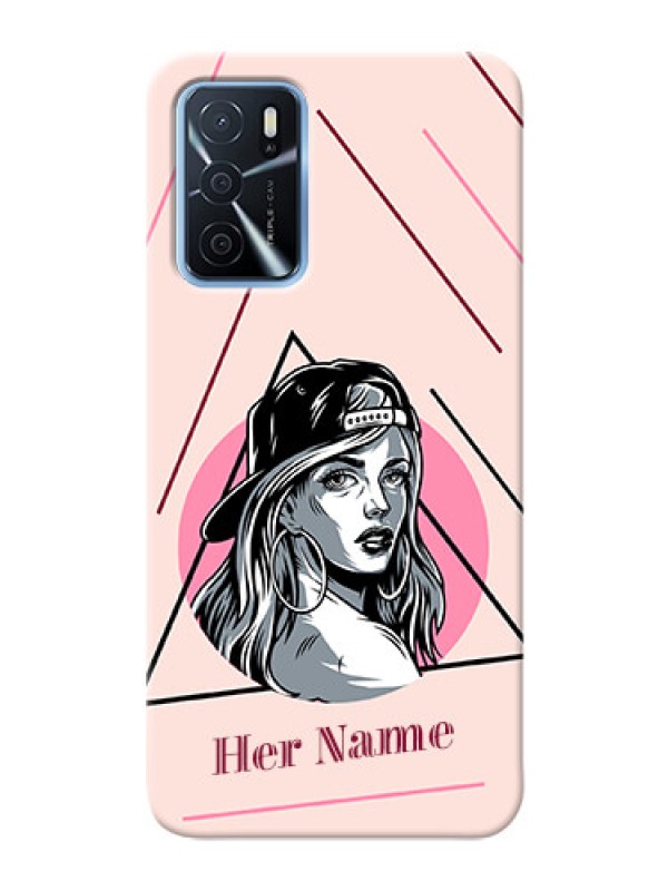 Custom Oppo A16 Custom Phone Cases: Rockstar Girl Design