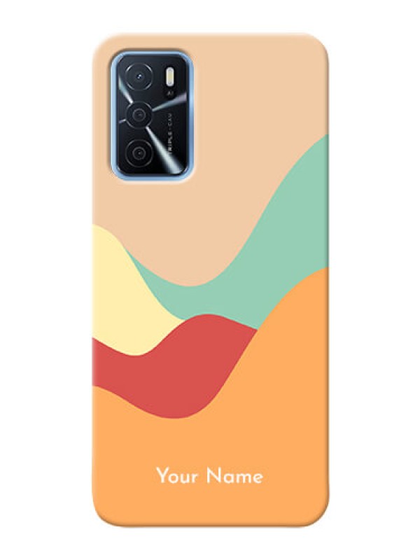 Custom Oppo A16 Custom Mobile Case with Ocean Waves Multi-colour Design