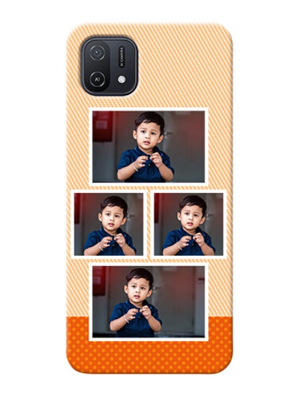 Custom Oppo A16e Mobile Back Covers: Bulk Photos Upload Design