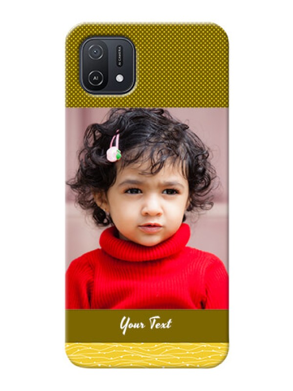 Custom Oppo A16e custom mobile back covers: Simple Green Color Design