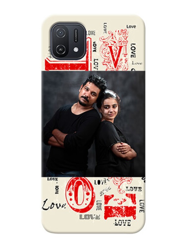 Custom Oppo A16e mobile cases online: Trendy Love Design Case