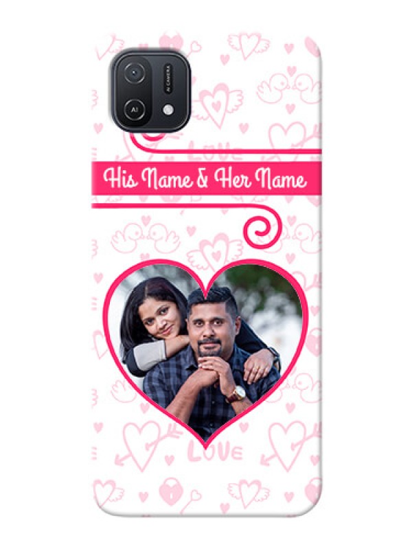 Custom Oppo A16e Personalized Phone Cases: Heart Shape Love Design