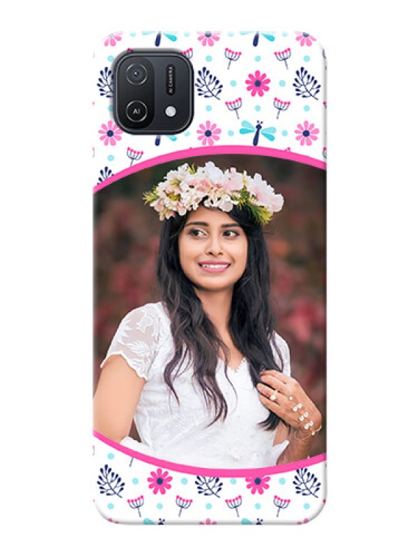 Custom Oppo A16e Mobile Covers: Colorful Flower Design