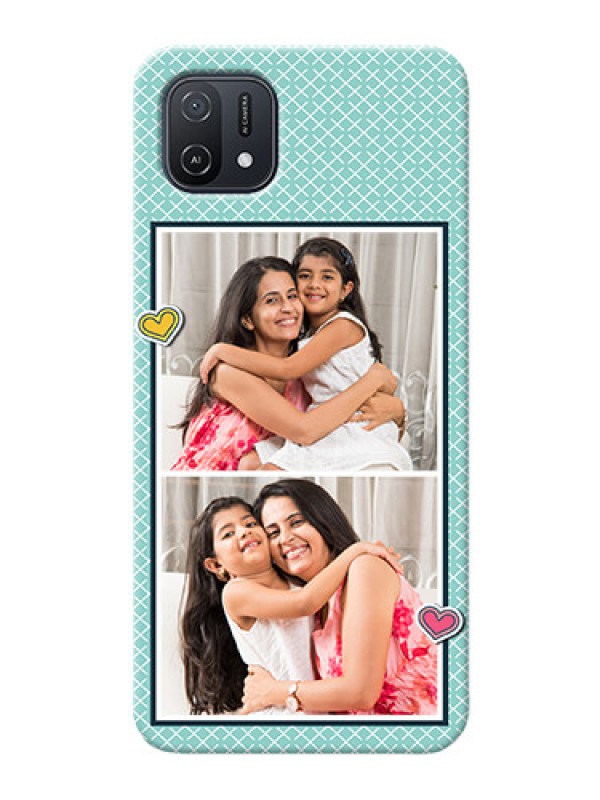 Custom Oppo A16e Custom Phone Cases: 2 Image Holder with Pattern Design