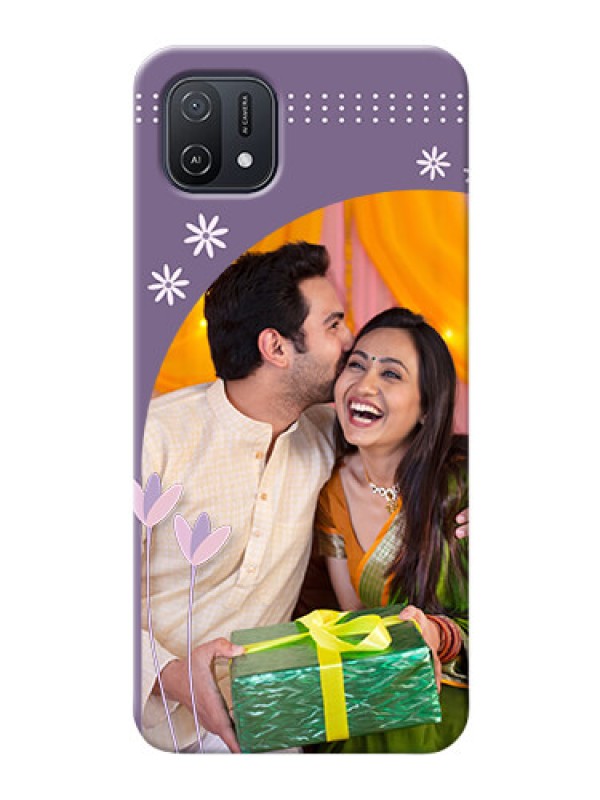 Custom Oppo A16e Phone covers for girls: lavender flowers design 