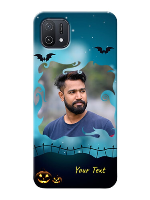 Custom Oppo A16e Personalised Phone Cases: Halloween frame design