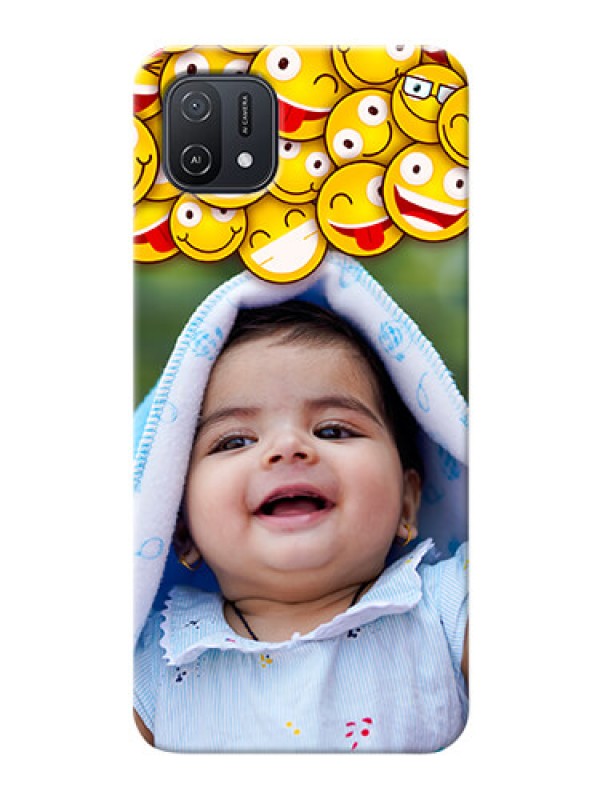 Custom Oppo A16e Custom Phone Cases with Smiley Emoji Design