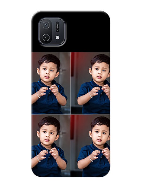 Custom Oppo A16e 4 Image Holder on Mobile Cover