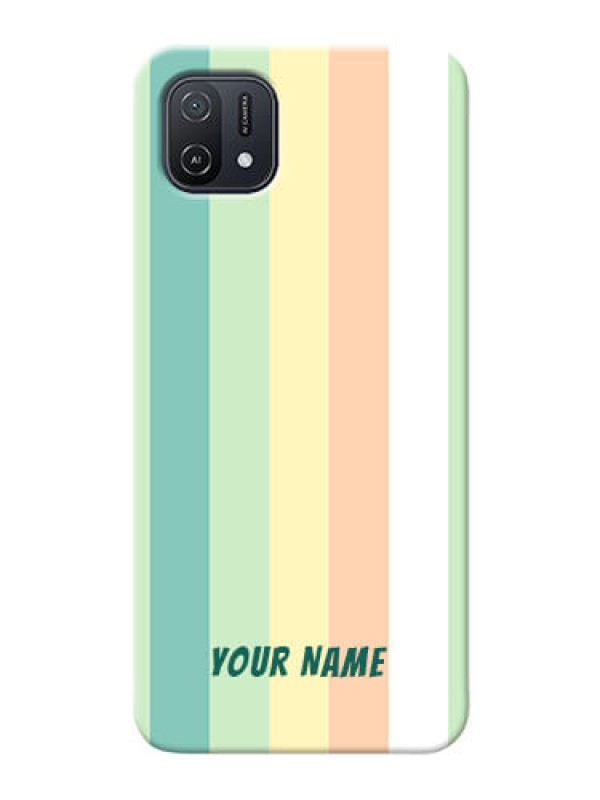 Custom Oppo A16E Back Covers: Multi-colour Stripes Design