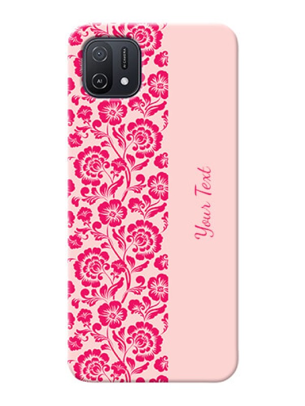 Custom Oppo A16E Phone Back Covers: Attractive Floral Pattern Design