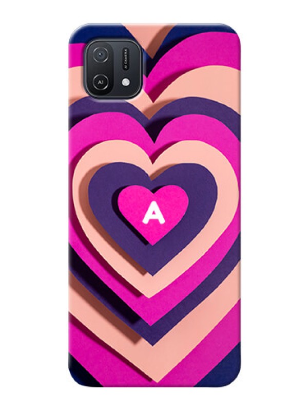 Custom Oppo A16E Custom Mobile Case with Cute Heart Pattern Design