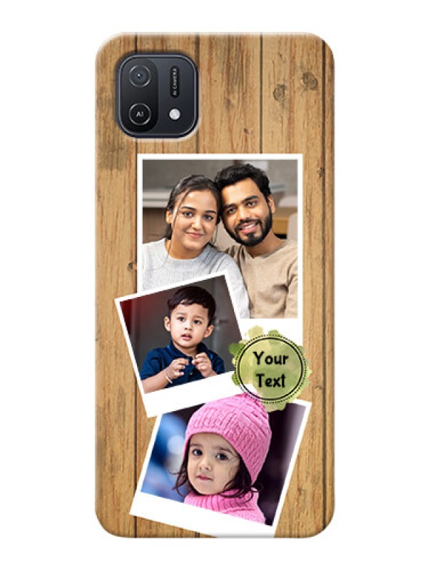 Custom Oppo A16k Custom Mobile Phone Covers: Wooden Texture Design