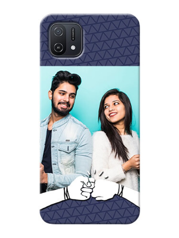 Custom Oppo A16k Mobile Covers Online with Best Friends Design 