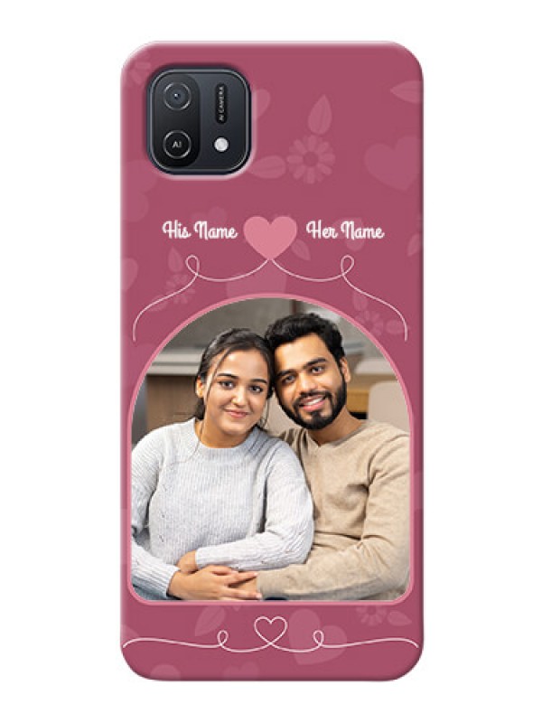 Custom Oppo A16k mobile phone covers: Love Floral Design