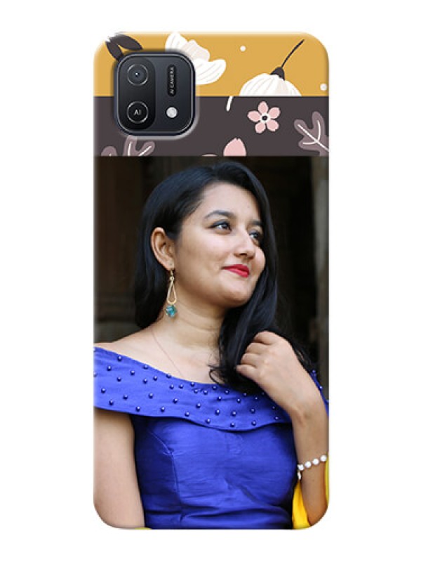 Custom Oppo A16k mobile cases online: Stylish Floral Design