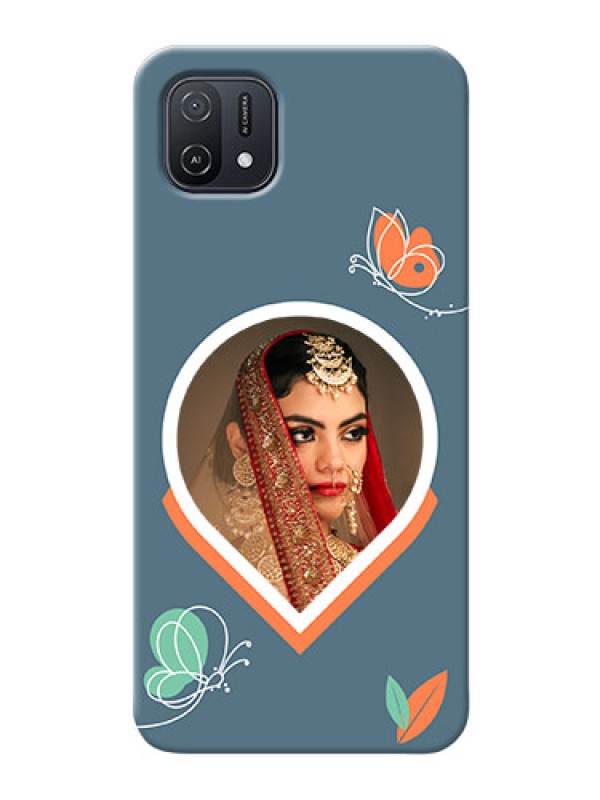Custom Oppo A16K Custom Mobile Case with Droplet Butterflies Design