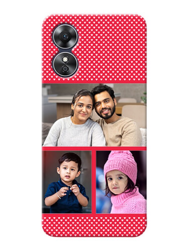 Custom Oppo A17 mobile back covers online: Bulk Pic Upload Design