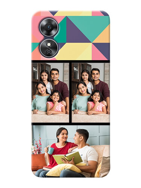 Custom Oppo A17 personalised phone covers: Bulk Pic Upload Design