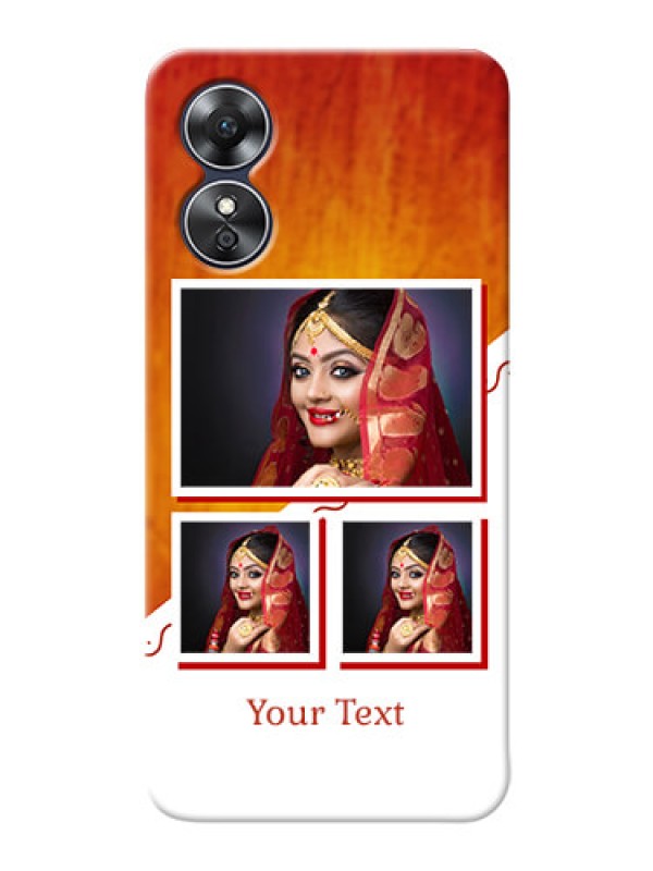 Custom Oppo A17 Personalised Phone Cases: Wedding Memories Design 
