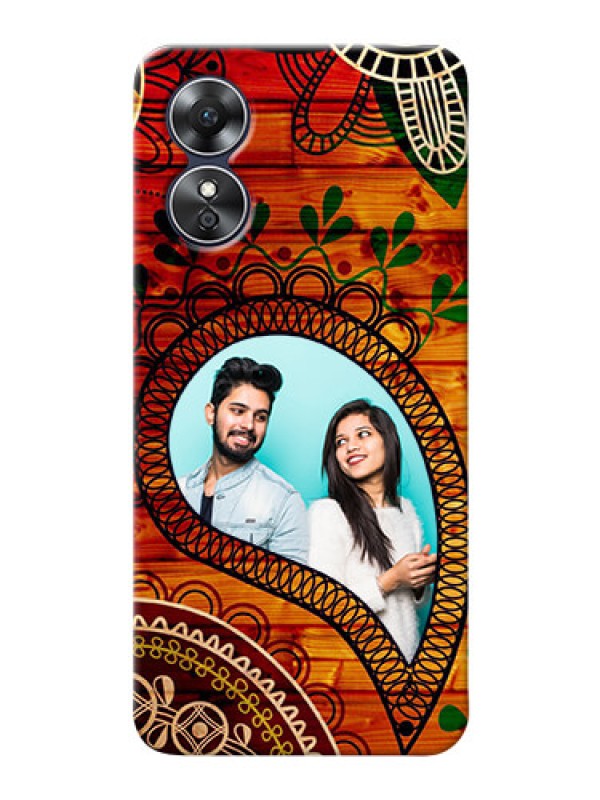 Custom Oppo A17 custom mobile cases: Abstract Colorful Design