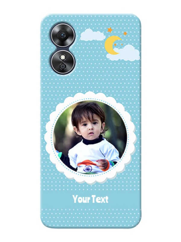 Custom Oppo A17 mobile cases online: violet Pattern Design