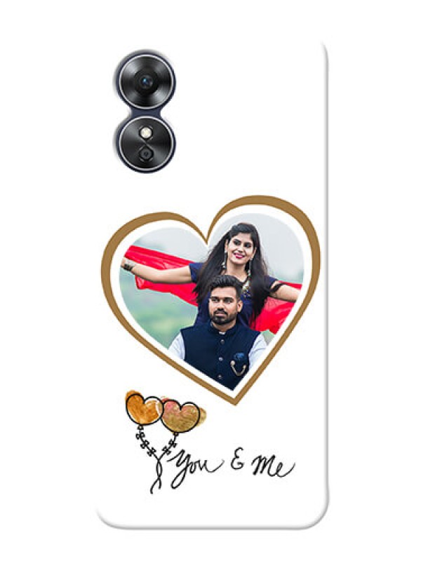 Custom Oppo A17 customized phone cases: You & Me Design
