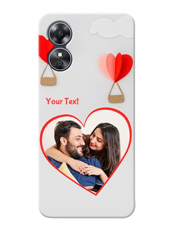 Custom Oppo A17 Phone Covers: Parachute Love Design