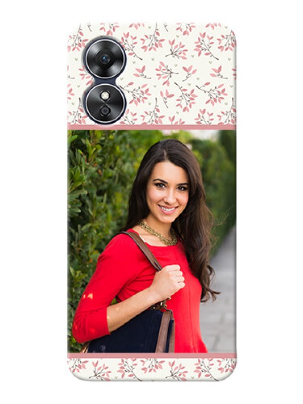 Custom Oppo A17 Back Covers: Premium Floral Design