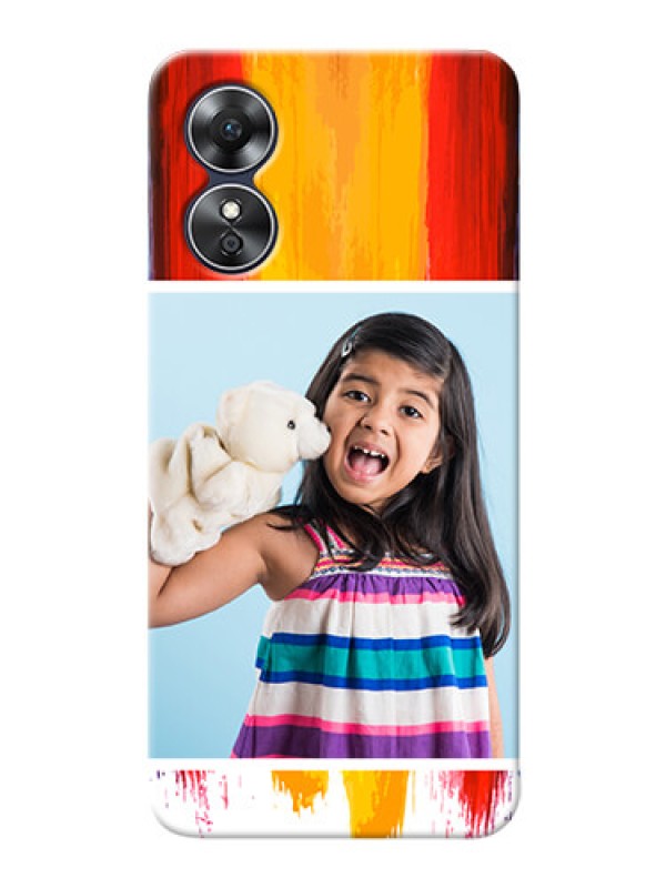 Custom Oppo A17 custom phone covers: Multi Color Design