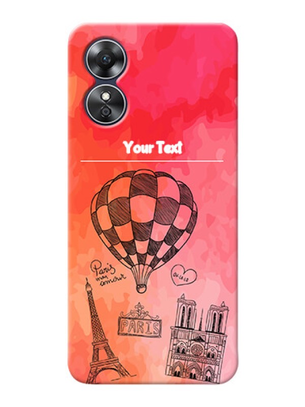 Custom Oppo A17 Personalized Mobile Covers: Paris Theme Design