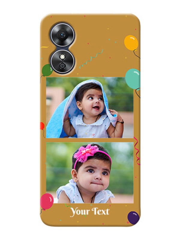 Custom Oppo A17 Phone Covers: Image Holder with Birthday Celebrations Design