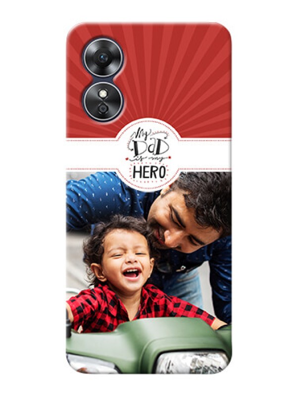 Custom Oppo A17 custom mobile phone cases: My Dad Hero Design