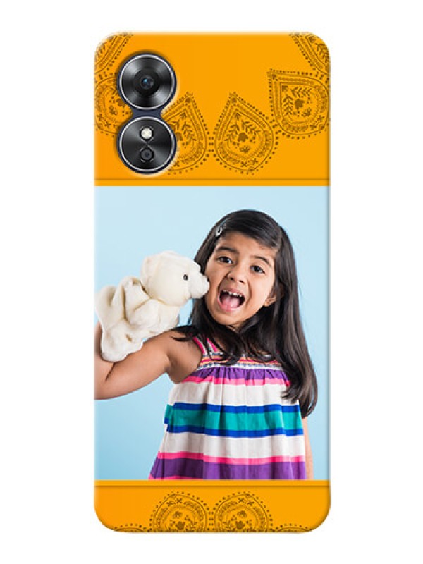 Custom Oppo A17 custom mobile back covers: Photo Wedding Design 