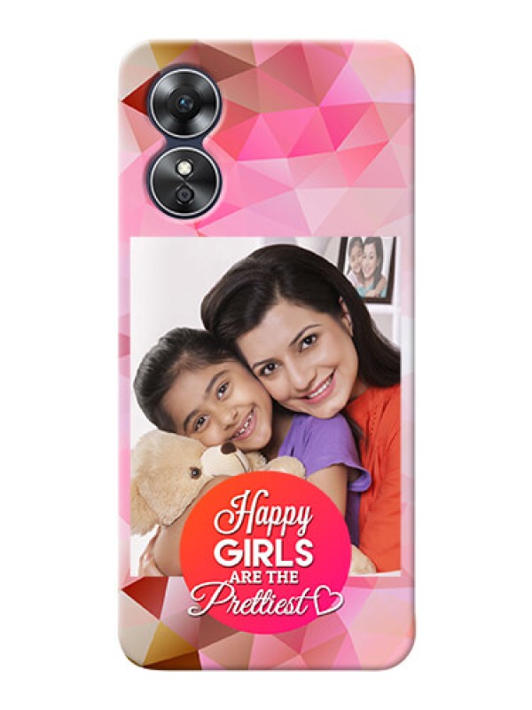 Custom Oppo A17 Personalized Phone Covers: Abstract Triangle Design