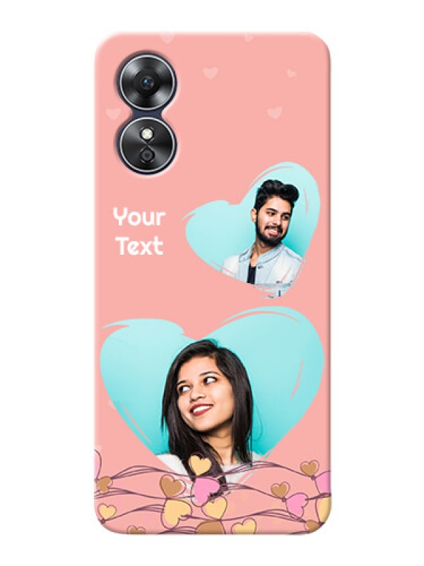 Custom Oppo A17 customized phone cases: Love Doodle Design